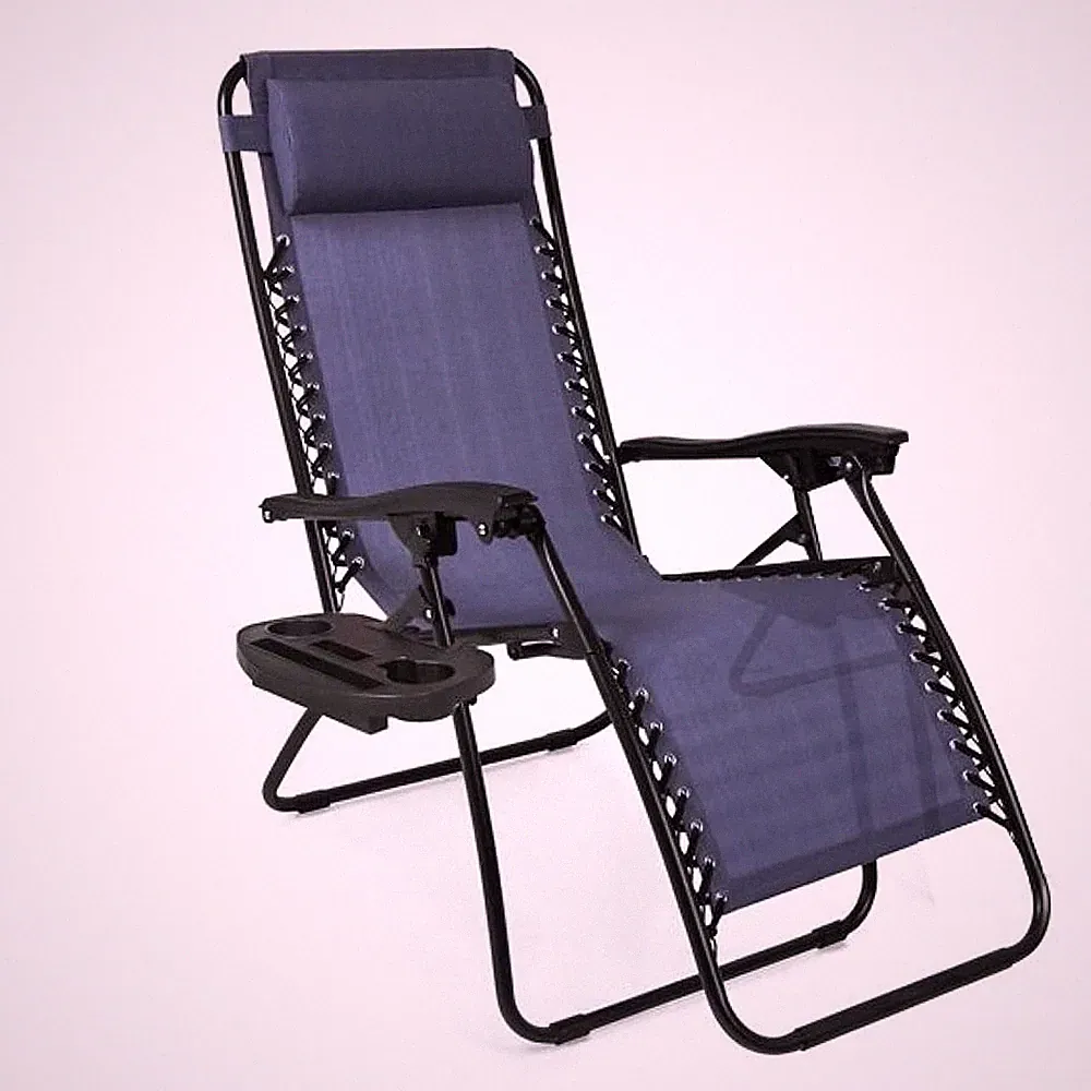 Best Adjustable Zero Gravity Lounge Chair with Steel Mesh Fabric Reclining Lawn