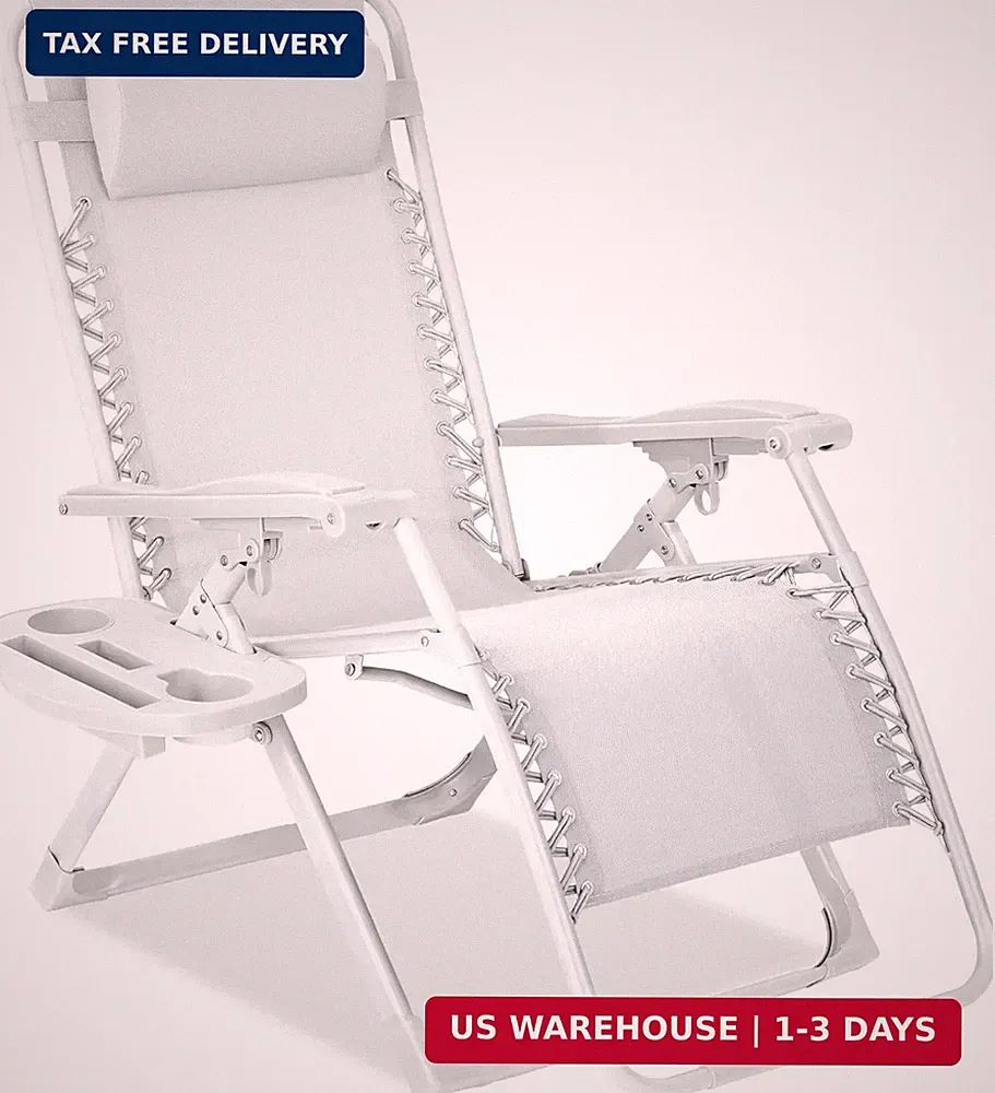 Best Choice Products Adjustable Zero Gravity Chair, Monochromatic Color Folding