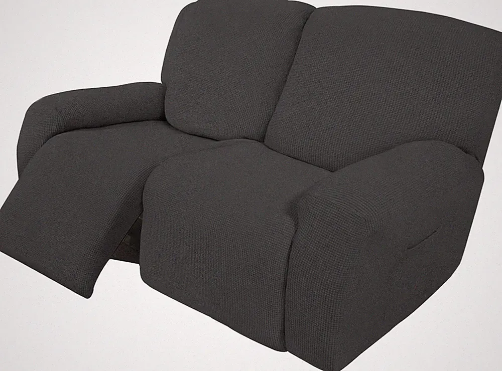 Easy-Going 6 Pieces Recliner Loveseat Stretch Sofa Slipcover Sofa Cover Furni...