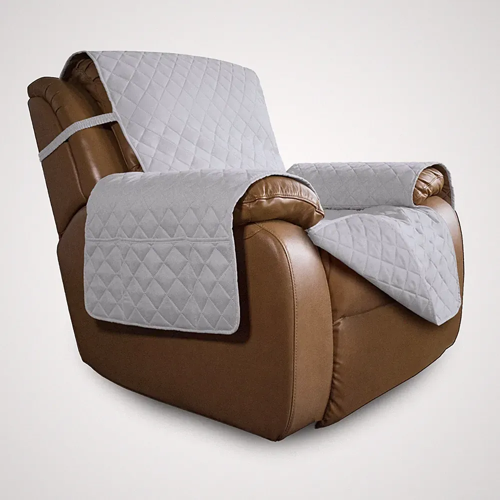 Easy-Going Oversized Recliner Chair Large Recliner, Light Gray/Light Gray
