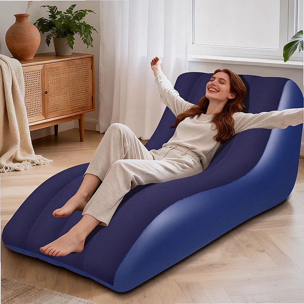 Inflatable Chair for Adults,Inflatables Chairs with Flocked Surface, Inflatab...